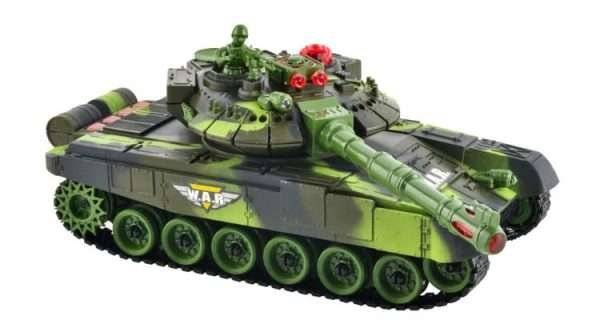 Nuotoliniu būdu valdomas tankas War Tank, žalias