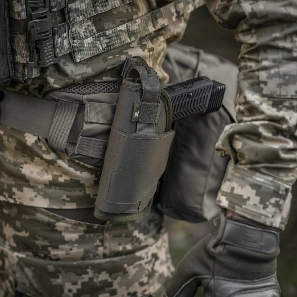 Universalus taktinis pistoleto dėklas M-Tac Elite Left, žalias Ekipuotė 10