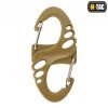 Plastikinis M-Tac S-Hook karabinas, rudas