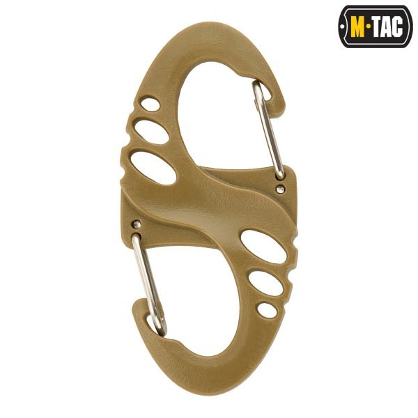 Plastikinis M-Tac S-Hook karabinas, rudas Kuprinės ir krepšiai 4