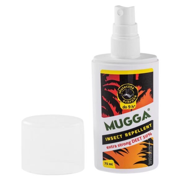 Purškalas nuo uodų Mugga Extra Strong 50% DEET 75ml Higiena ir medicina 4