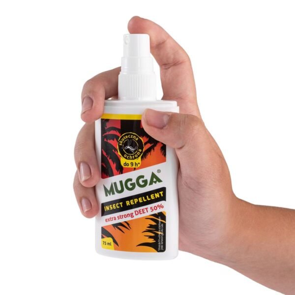 Purškalas nuo uodų Mugga Extra Strong 50% DEET 75ml Higiena ir medicina 6