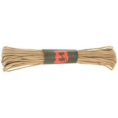 Paracord virvė Badger Outdoor, 550, 30 M, kojoto ruda