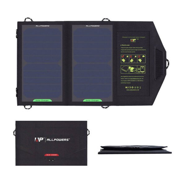 Nešiojama saulės baterija Allpowers AP-SP5V 10W