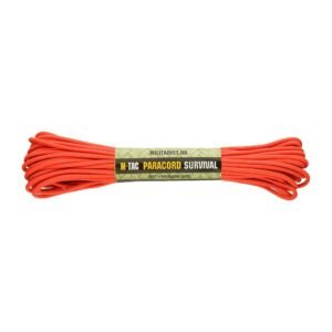 Paracord virvė M-Tac 550 Type III 15 M, Safety Orange Įrankiai