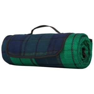 Pikniko pledas Highlander Outdoor Midnight Glen, žalias Antklodės ir pagalvės