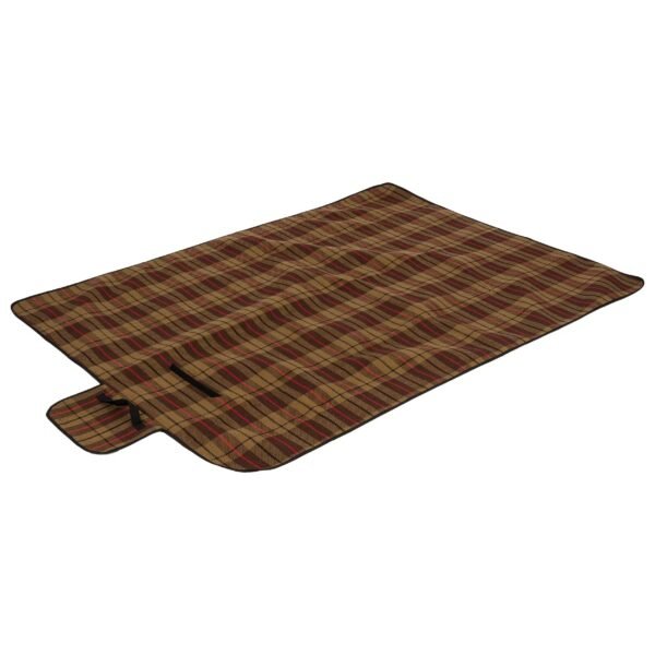 Pikniko pledas Highlander Outdoor Rustic Tweed, rudas Antklodės ir pagalvės 4