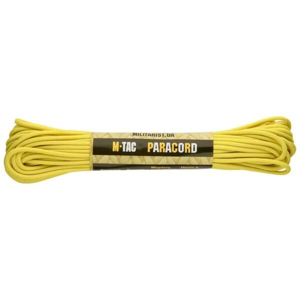 Paracord virvė M-Tac 550 Type III 15 M, geltona