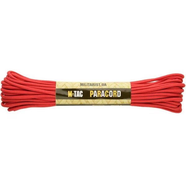 Paracord virvė M-Tac 550 Type III 15 M, raudona