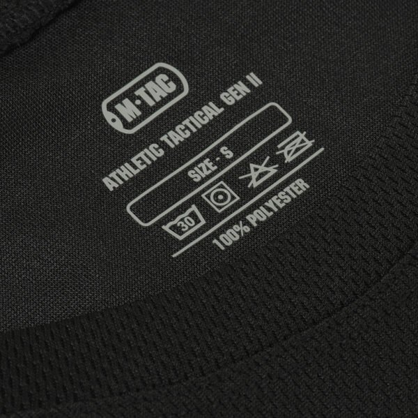 Taktiniai marškinėliai M-Tac Sweat-Wicking T-Shirt Athletic Tactical Gen.II, juodi