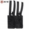 Modulinis dėtuvių dėklas „MOLLE“ 4 vietų (2+2), MFH, juodas
