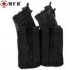 Modulinis dėtuvių dėklas „MOLLE“ 4 vietų (2+2), MFH, juodas