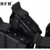 Modulinis dėtuvių dėklas „MOLLE“ 4 vietų (2+2), MFH, juodas
