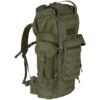 Kuprinė MFH BW Combat „MOLLE“, 65 L, su aliuminio rėmu, žalia