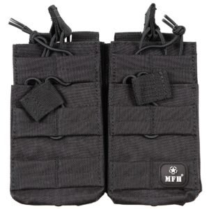 Modulinis dėtuvių dėklas „MOLLE“ 4 vietų (2+2), MFH, juodas