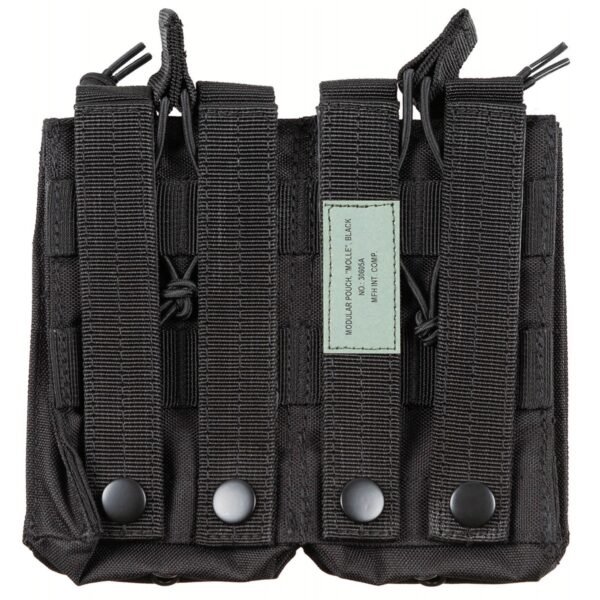 Modulinis dėtuvių dėklas „MOLLE“ 4 vietų (2+2), MFH, juodas - Image 2