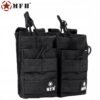 Modulinis dėtuvių dėklas „MOLLE“ 4 vietų (2+2), MFH, juodas