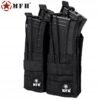 Modulinis dėtuvių dėklas „MOLLE“ 4 vietų (2+2), MFH, juodas