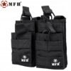 Modulinis dėtuvių dėklas „MOLLE“ 4 vietų (2+2), MFH, juodas