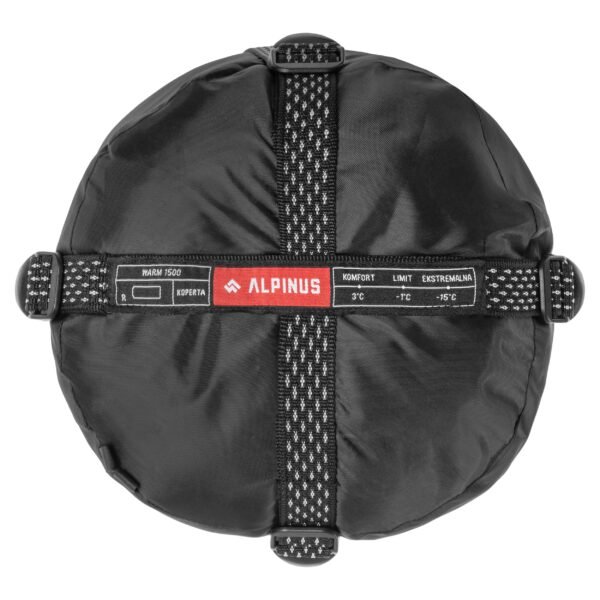 Miegmaišis Alpinus Warm 1500, juodas, dešininis - Image 9