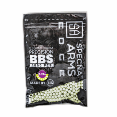 Airsoft šoviniai Specna Arms Edge Tracer 0,2g, 1000vnt, žali