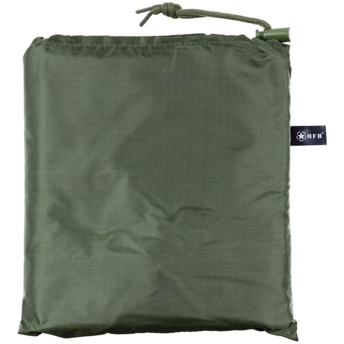 Palapinsiaustė – pončas MFH Ripstop, 144cm x 223cm, žalia - Image 4