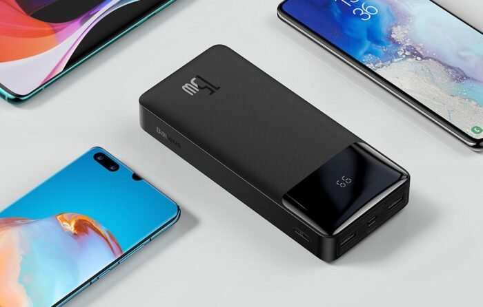 Išorinė baterija Powerbank Baseus Bipow 20000mAh, 2xUSB, USB-C, 15W, juoda - Image 12