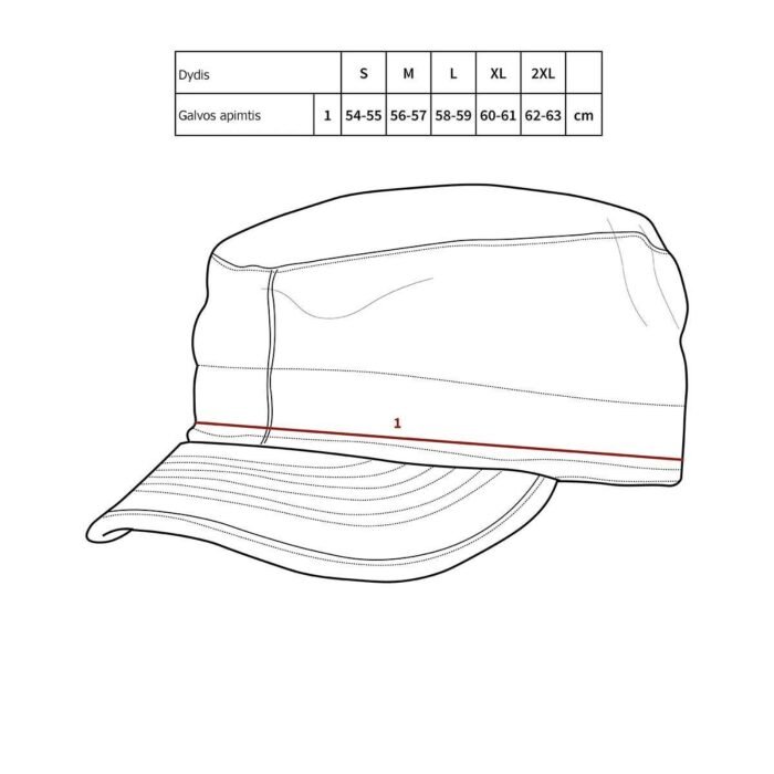 JAV BDU kepurė M95, CZ Camo - Image 3