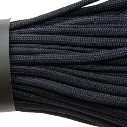 Paracord virvė Badger Outdoor, 550, 30 M, juoda