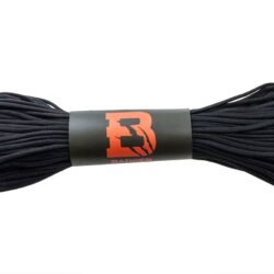 Paracord virvė Badger Outdoor, 550, 30 M, juoda