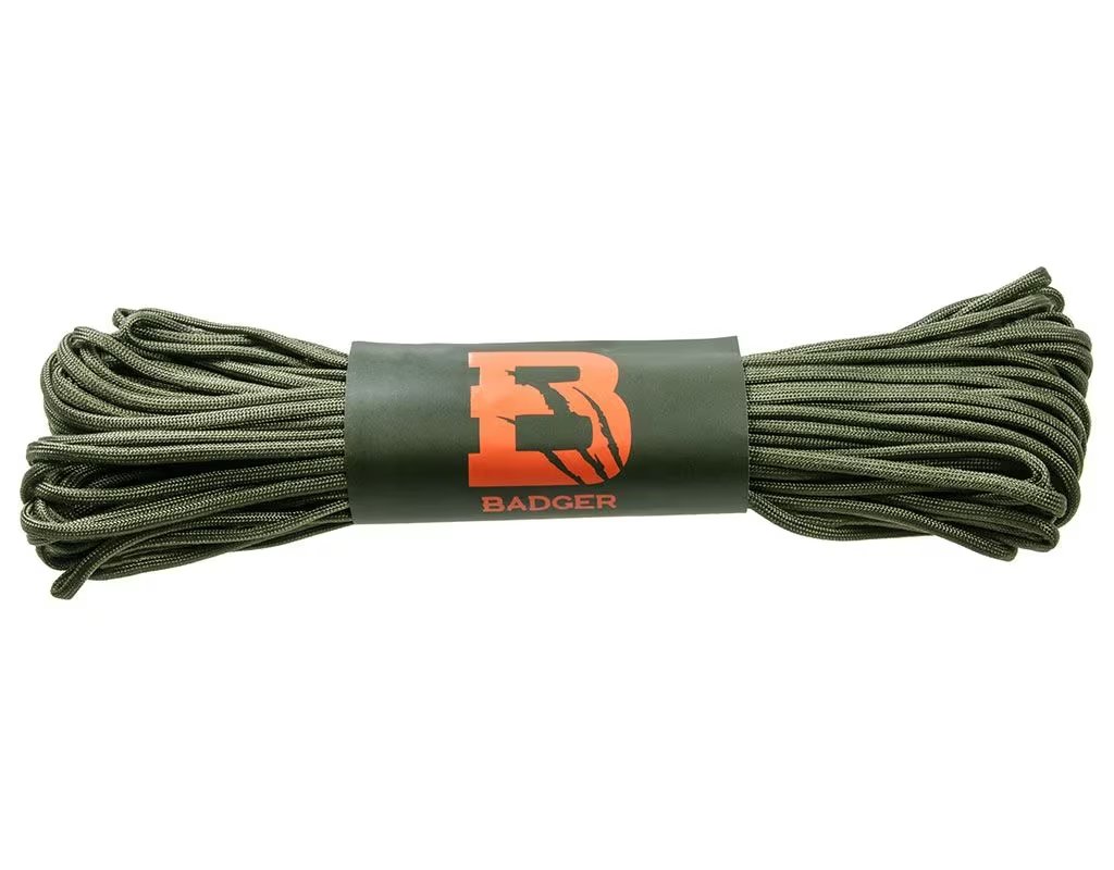 18082_linka-spadochronowa-paracord-badger-outdoor-550-olive-30-m-glowne.jpeg Paracord virvė Badger Outdoor, 550, 30 M, žalia - Image 1