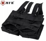 Modulinis dėtuvių dėklas „MOLLE“ 4 vietų (2+2), MFH, juodas - Image 10