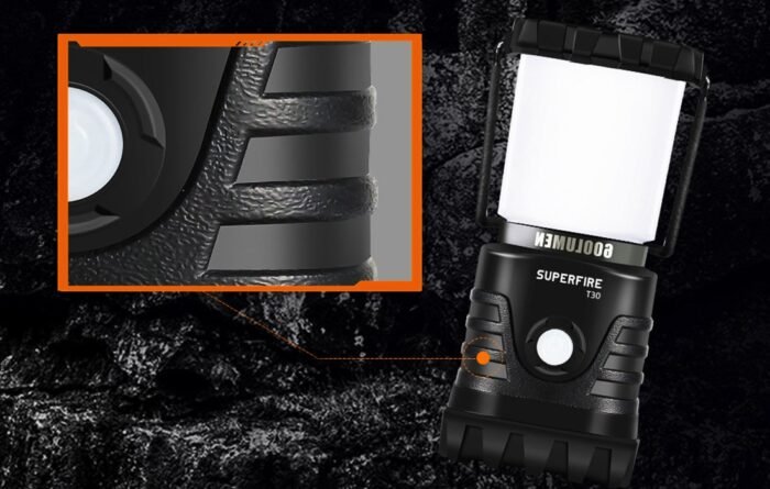 Turistinis žibintas Superfire T30, 600lm, USB - Image 7