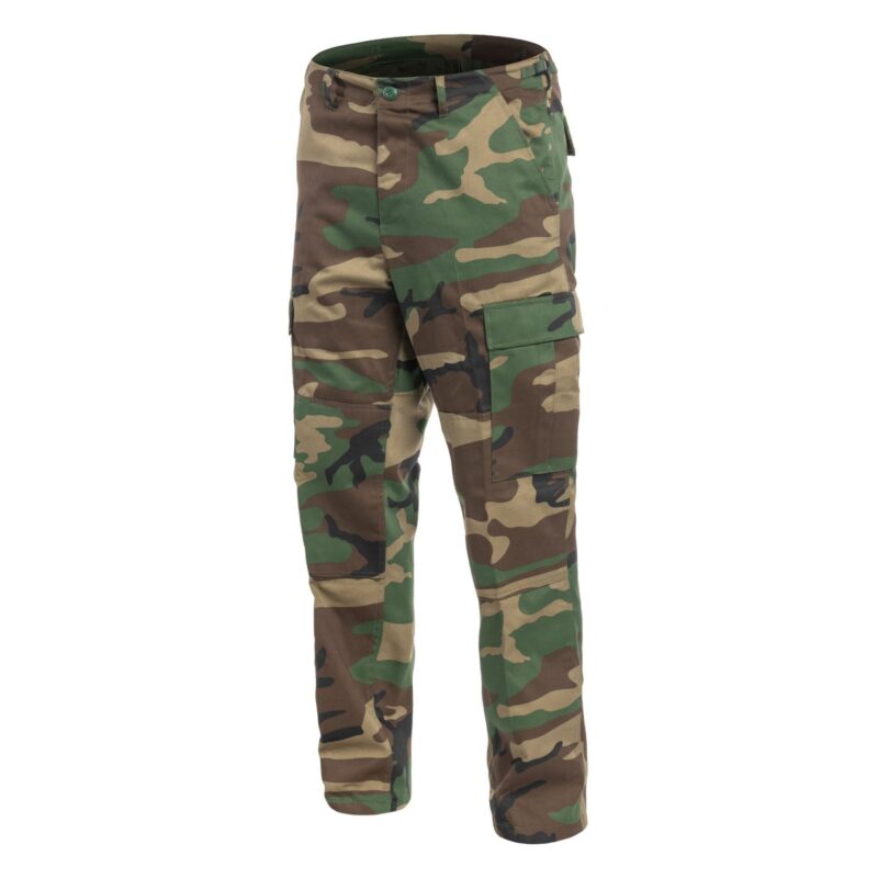 Taktinės kelnės MFH US Combat BDU, pastiprintos, Woodland