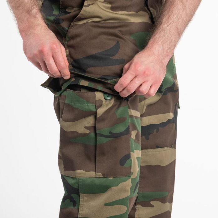 Taktinės kelnės MFH US Combat BDU, pastiprintos, Woodland - Image 6