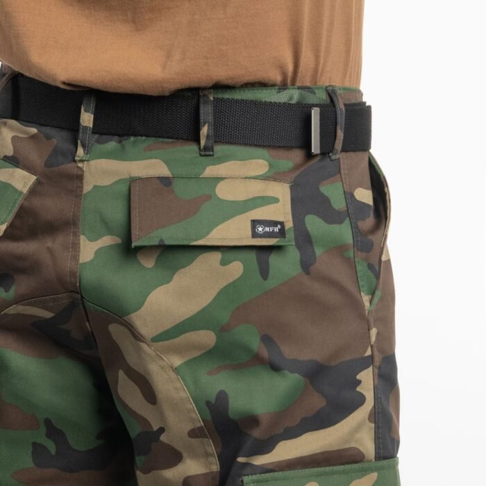 Taktinės kelnės MFH US Combat BDU, pastiprintos, Woodland - Image 7