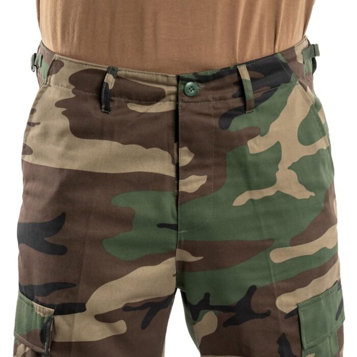 Taktinės kelnės MFH US Combat BDU, pastiprintos, Woodland - Image 5