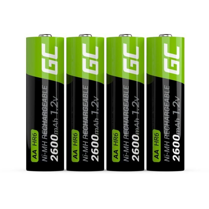 Įkraunamos baterijos AA Green Cell HR6/GR01 2600 mAh, 4vnt - Image 2