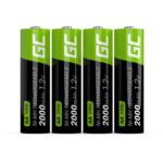 Įkraunamos baterijos AA Green Cell HR6/GR02 2000 mAh, 4vnt - Image 2