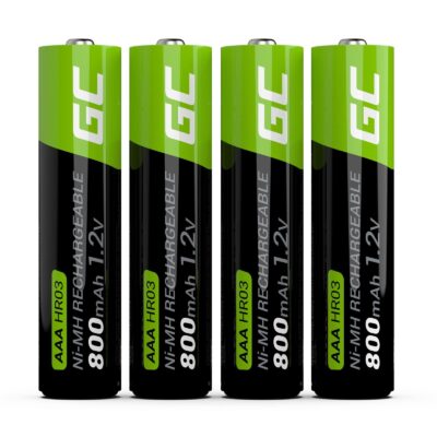 Įkraunamos baterijos AAA Green Cell HR03/GR04 800 mAh, 4vnt