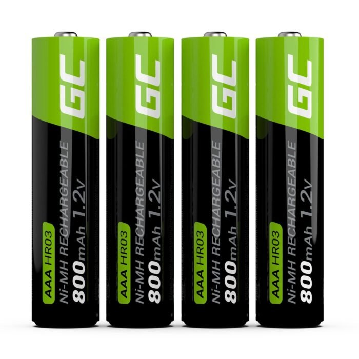 Įkraunamos baterijos AAA Green Cell HR03/GR04 800 mAh, 4vnt - Image 2