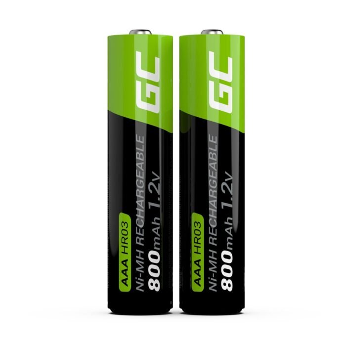 Įkraunamos baterijos AAA Green Cell HR03/GR08 800 mAh, 2vnt - Image 2