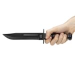 USMC jūrų pėstininkų peilis, odine rankena, su dėklu - Image 5