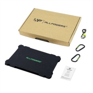 Nešiojama saulės baterija Allpowers AP-ES-004-BLA 21W