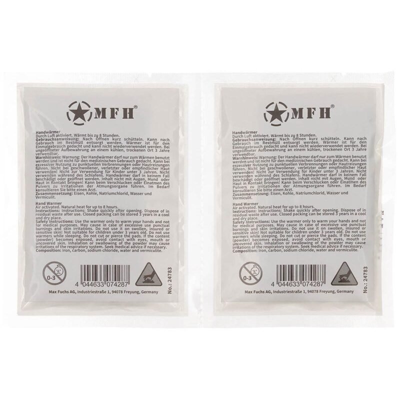 Rankų šildytuvas skirtas vienkartiniam naudojimui