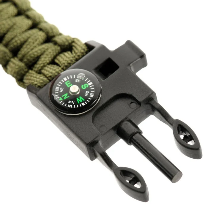Paracord išgyvenimo apyrankė M-Tac, žalia - Image 3