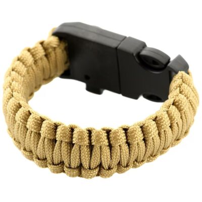 Paracord išgyvenimo apyrankė M-Tac, ruda