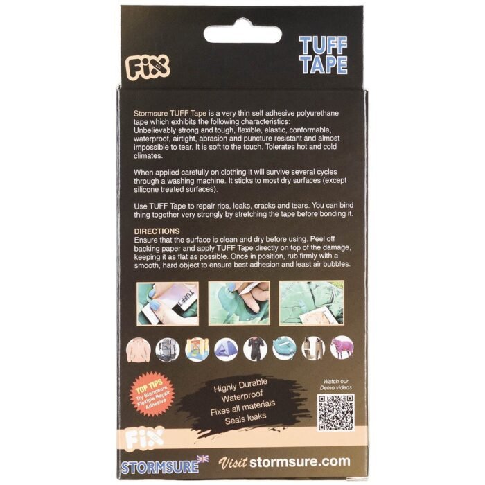 Vandeniui atspari lipni juosta STORMSURE, TUFF TAPE, 100 x 7,5 cm - Image 2