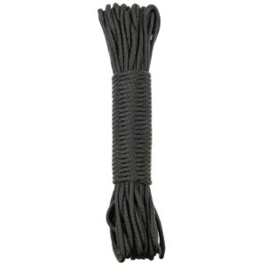 Paracord virvė MFH, 550, 15 M, juoda