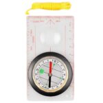 Žemėlapio kompasas MFH, skaidrus, plastikinis korpusas